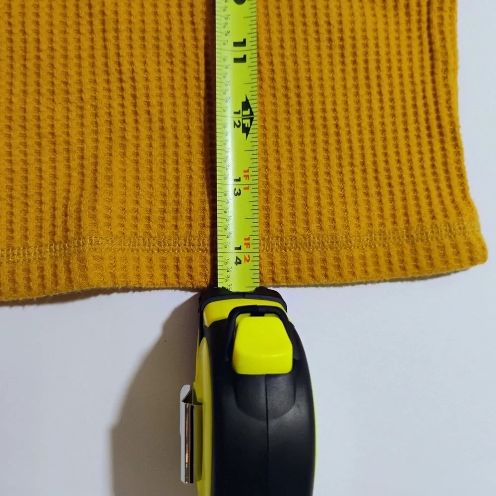 Gymboree Mustard Waffle Knit Henley 2T Toddler Long Sleeve Top